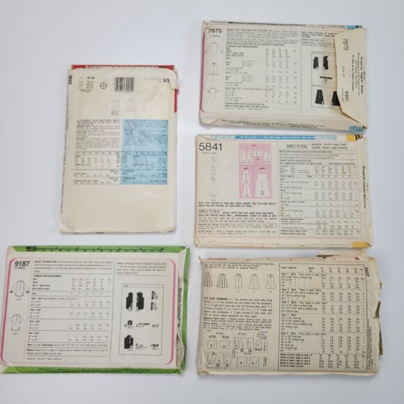 Lot of 22 Womens Vintage Sewing Patterns Mixed Brands - Picture 9 of 9